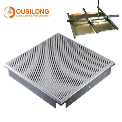 Perforierte Metalldeckenverkleidung 600 x quadratisches Aluminiumclip 600 in der Decken-Fliese