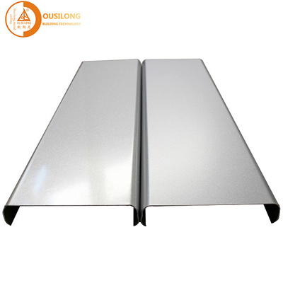 Verschobene Metallstreifen-U-Aluminium Profil-Schirm-Decke für Wohn
