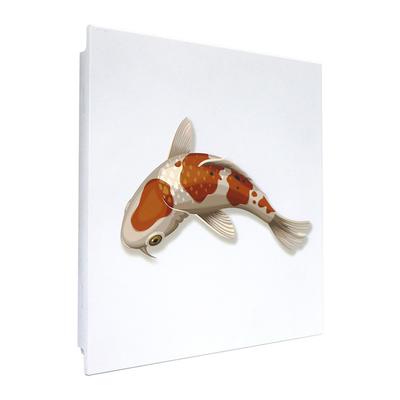 moderne künstlerische Aluminiumfliesen der Decken-3D mit Fisch-Muster kundengebundener Größe