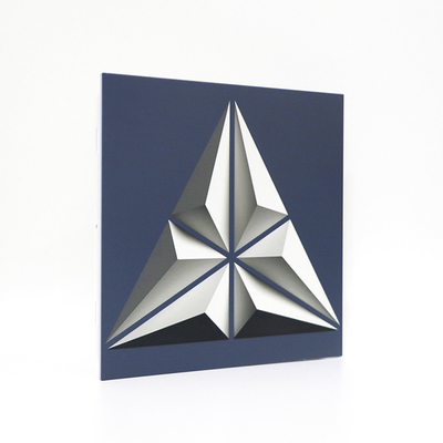 300mm*300mm Dreieck-künstlerische Decken-Fliesen, Druckaluminium-offener Rahmen-falsche Decke für Hall